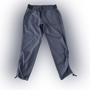 The North Face Womens L Blue Lightweight Hiking Cargo Pants Pull On